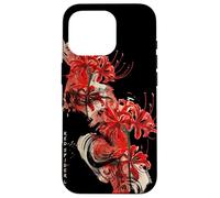 Retro Spider Lily in Japan Soft Grunge Pastel Goth Aesthetic Case for iPhone 16 Pro