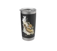 Retro Spider Microphone DJ Music Graphic Stainless Steel Insulated Tumbler