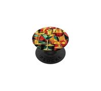 Retro Spirits in Geometry PopSockets Adhesive PopGrip