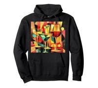 Retro Spirits in Geometry Pullover Hoodie