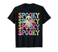 Retro Spooky Season Funny Ghost Cute Halloween T-Shirt