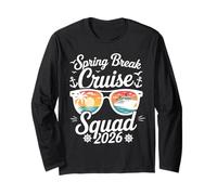 Retro Spring Break Cruise Squad 2026 Matching Family Friend Long Sleeve T-Shirt