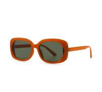 Retro Square Oval Women Narrow Sunglasses Fashion Jelly Color Eyewear Men Blue Yellow Sun Glasses Shades Uv400 (One Size,C2)