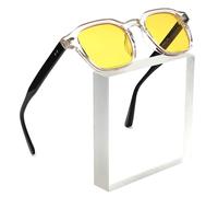Retro Square Sunglasses Men Women Trendy Vintage Rectangular Black Shades Eyeglasses Classic Tinted Lens 90s Glasses