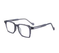 Retro Square Women Luxury Sunglasses Shades UV400 Fashion Rivets Men Blue Green Sun Glasses (Grey Clear,One Size)
