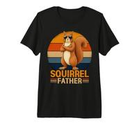 Retro Squirrel Father Wearing Sunglasses Premium T-Shirt