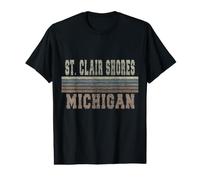 Retro St. Clair Shores Michigan Value Graphic T-Shirt