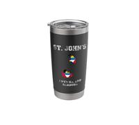 Retro St. John’s Antigua and Barbuda Distressed Flag Stainless Steel Insulated Tumbler