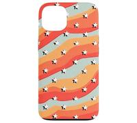 Retro Star Pattern Wavy Stripe 70s Aesthetic Design Case for iPhone 13