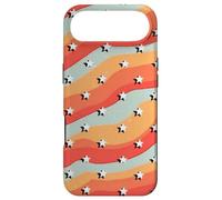 Retro Star Pattern Wavy Stripe 70s Aesthetic Design Case for iPhone Air