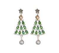 Retro star-shaped diamond-studded fringed earrings, fashionable and high-end, with elegant style