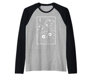 Retro Staring Capybaras Moonlight Nature Graphic Art Raglan Baseball Tee