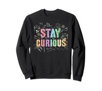 Retro STAY CURIOUS Chemistry Crew Think Teacher Geek Sweatshirt