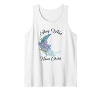 Retro Stay Wild Moon Child Floral moon Hippie Boho Tank Top