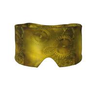 Retro Steampunk Mechanism Yellow, Full Eye Covers Light Blocking Eye Mask Sleep Eye and Ear Muffs