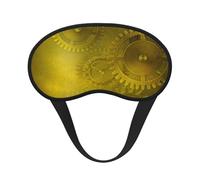 Retro Steampunk Mechanism Yellow, Full Eye Covers Light Blocking Eye Masks Blackout Sleep Eye Muffs