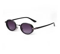 Retro Steampunk Oval Sunglasses Woman Fashion Metal Men Uv400