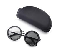 Retro Steampunk Round Polarized Sun Glasses With UV400 Protections Adjustable Dimming Glasses For Men & Women Unisex Outdoor Sports