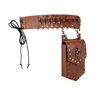 Retro Steampunk Waist Pouches with Adjustable Strap Travel Accessory Pack for Cosplay and Fashion Enthusiasts Fashionable Purse