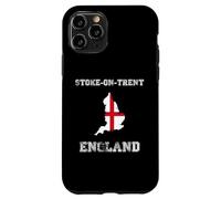 Retro Stoke-on-Trent England Distressed England Flag Case for iPhone 11 Pro