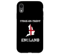 Retro Stoke-on-Trent England Distressed England Flag Case for iPhone XR