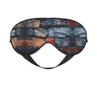 Retro Stone Print Eye Mask,Silk-Like Sleep Mask,Night Sleeping Mask for Men Women,for Sleep Relaxation