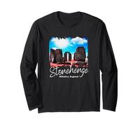 Retro Stonehenge England Souvenir/Stonehenge Long Sleeve T-Shirt