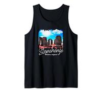 Retro Stonehenge England Souvenir/Stonehenge Tank Top