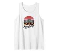 Retro Stonehenge England Souvenir/Stonehenge Tank Top