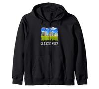 Retro Stonehenge England Souvenir/Stonehenge Zip Hoodie