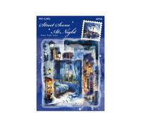 Retro Street Walk Sticker Pack Flower Town Art Supplies for Journals Notebooks & Craft Decoration Street Walk Series Flower Town Decorative for Journal