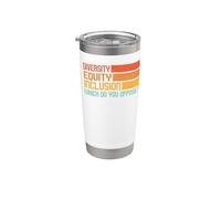 Retro Stripe Vintage America Kind Diversity Equity Inclusion Stainless Steel Insulated Tumbler