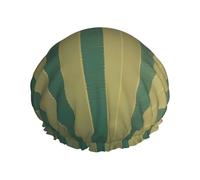 Retro Striped shower caps with a double layer of, hold your hair well whether using them while showering or taking bath.