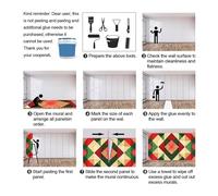 Retro Stripes Mural Abstract Art Wallpaper Wild Decor Wall Mural Giant Home Living Room Dining Room Wall Decor Poster (Non-self-Adhesive)