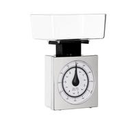 Retro Style 3kg Chrome Effect Kitchen Scale, Premium Kitchen Scale, Iron Steel Constructed Baking Scale Premier Housewares Silver One Size