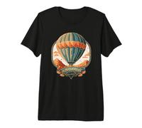 Retro Style Albuquerque New Mexico, hot air Balloon Premium T-Shirt