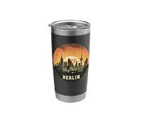 Retro Style Berlin, Germany City Skyline Stainless Steel Insulated Tumbler