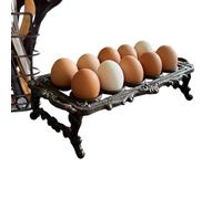 Retro Style Cast Iron Egg Tray - Retro Egg Storage Rack | Rustic Kitchen, Apartment, Dormitory, Restaurant, Christmas and Easter
