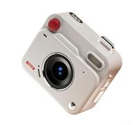 Retro Style CCD Mini Digital Camera, 8 Million Pixels, HD 1080P Recording with Compact ABS Design, 9.5x7.4x3.6cm, Electronic Image Stabilisation,Travellers and Special Occasion Gifts(White)