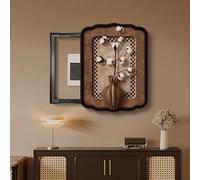 Retro-style Electrical Meter Box Decorative Painting, Concealed Distribution Box Cover, PS Frame, Easy Installation, Home Decoration Wall Painting(Brown E,45x60cm/17.7x23.6in)