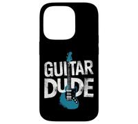 Retro Style Guitar Dude Music Phrase Case for iPhone 14 Pro