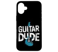 Retro Style Guitar Dude Music Phrase Case for iPhone 16 Plus
