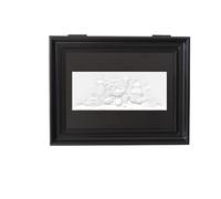 Retro Style Gypsum Relief Fuse Box Cover - Circuit Breaker Decorative Painting Frame for Wall Mounted Electric Meter Concealment(Color 5,Frame 60x40)