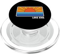 Retro Style Lake Erie Ohio Vacation Cabin PopSockets PopGrip for MagSafe