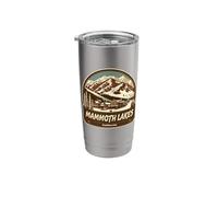 Retro Style Mammoth Lakes California Outdoors Stainless Steel Insulated Tumbler