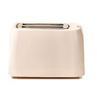 Retro-style Mini Double-slot Toaster with an Extra-wide Double-slot Design, 800W Power, 8 Adjustable Baking Settings, Removable Crumb Tray, and Automatic Pop-up Function.