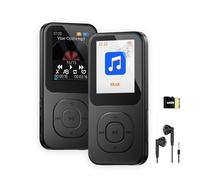 Retro-Style MP3 Player with Bluetooth 5.3, 64 GB Mini Music Player for Sports with Built-in Speaker, Voice Recorder, Works Offline, 30H Longer Battery Life, Quick Transmission, Timer Off (Black)