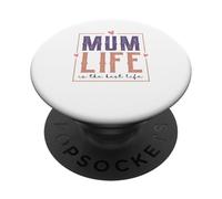 Retro Style Mum Life Is The Best Life For My Best Mum PopSockets Adhesive PopGrip