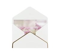 Retro Style Pink Flowers Greetings Romantic Card With Envelopes, Send To A Close Friend,Phnom Penh Pearl Paper Greeting Card