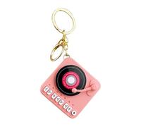 Retro Style Portable Turntables Music Player Keychain with Builts In 10Songs